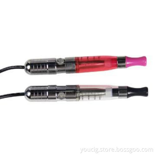 smoking an e cigarette EGO-VV passtrougth